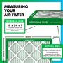 Imagem de Filtro de filtro 18x24x1 Filtro de ar MERV 11 Defesa alérgena (6-Pack), Substituição de filtros de ar do forno HVAC AC (Tamanho real: 17,38 x 23,38 x 0,75 polegadas)