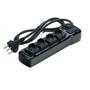 Imagem de Filtro linha com fusivel led proteção nbr 3p 5 tomadas bivolt fiolux flowpack