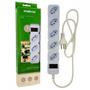 Imagem de Filtro Linha Intelbras 5 Tomadas 2Polos+Terra Com Interruptor Inteligente Bivolt Branco