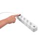 Imagem de Filtro Linha Protetor Eletronico Com 4 Tomadas E2 Usb Branco