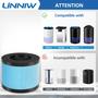 Imagem de Filtro Purificador de Ar LINNIW MK06/MK01 - Pacote com 2 - True HEPA