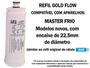 Imagem de Filtro Refil compatível Purificador Água Masterfrio Rótulo Azul Bico Grosso 22,5mm