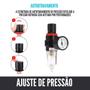 Imagem de Filtro Regulador Ar Compressor 1/4 Motomil Com Manometro