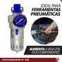 Imagem de Filtro Regulador Ar Compressor e Lubrificador 1/2 Com Manômetro E Suporte PRO-002 PDR