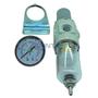 Imagem de Filtro regulador de pressão com manometro p/ compressor / cadeira odontológica e/s rosca 1/4 bsp