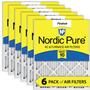 Imagem de Filtros de ar Nordic Pure MERV 10 16x24x1 (15,5 x 23,5 x 0,75), pacote com 6