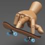 Imagem de Finger Skateboarding Wooden Fingerboard Deck Stents Scooter