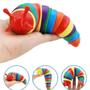 Imagem de Finger Slug Lesma Colorida Brinquedo Fidget Toys Articulado Sensorial