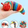 Imagem de Finger Slug Lesma Colorida Brinquedo Fidget Toys Articulado Sensorial