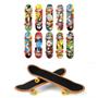 Imagem de Fingerboard Skate Mini Dedo Lixa Rolamento + Peças Brinquedo