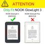 Imagem de Fintie Case for Nook GlowLight 3, Slim Fit Premium Vegan Leather Folio Cover for Barnes and Noble Nook GlowLight 3 eReader 2017 Release Model BNRV520, Blossom