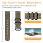 Imagem de Fintie Lançamento Rápido Nylon Band 22mm Reposição Ajustável Cinta Esportiva Compatível com Garmin Vivoactive 4 45mm, Venu 2, Fossil Gen 5, Amazfit GTR 2, 2e,Ticwatch Pro 3, YAMAY SW022, Desert Tan