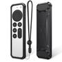 Imagem de Fintie Protective Case para Apple TV Siri Remote 2021 - Capa anti-slip anti-slip leve para Apple TV 4K / HD Siri Remote Controller (2ª Geração), Preto