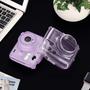 Imagem de Fintie Protective Clear Case para Fujifilm Instax Mini 11 Instant Film Camera - Crystal Hard PVC Cover with Removable Rainbow Shoulder Strap, Glittering Purple