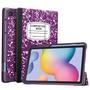 Imagem de Fintie Slim Case para Samsung Galaxy Tab S6 Lite 10,4 polegadas 2022/2020 Modelo (SM-P610 / P613 / P615 / P619) com built-in S Pen Holder, Soft TPU Smart Stand Back Cover Auto Wake / Sleep, Composição Roxa