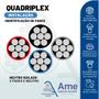 Imagem de Fio Cabo De Alumínio Multiplex - Quadruplex 10-ni Azul - Rolo C/100 Metros 
