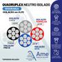 Imagem de Fio Cabo De Alumínio Multiplex - Quadruplex 10-ni Azul - Rolo C/100 Metros 
