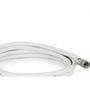 Imagem de Fio Coaxial Kit Rgc06 C/Conector Branco 05Mt