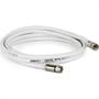 Imagem de Fio Coaxial Kit Rgc06 C/Conector Branco 10Mt