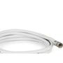 Imagem de Fio Coaxial Kit Rgc06 C/Conector Branco 10Mt