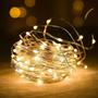 Imagem de Fio de cobre (fada) de 3 metros com 30 leds a pilhas