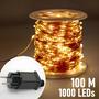 Imagem de Fio de Cobre Impermeável para Exteriores - Luzes de Fada com 200m e 2000 LEDs - Adaptador Plug-in