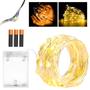 Fio de Fada 30 LED 3Metros C/Pilhas Luz Branco Quente e Frio - KR Variedades Imagem de Fio de Fada 30 LED 3Metros C/Pilhas Luz Branco Quente e Frio