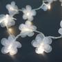 Imagem de Fio De Luz Luz De Fada Florzinha Organza Branca Bivolt