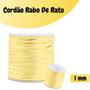 Imagem de Fio De Seda Amarelo Bebê - Cordão Rabo De Rato 1mm - Nybc