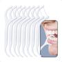 Imagem de Fio Dental Com Cabo Suporte Haste Limpeza Bucal 26 Fios