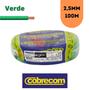 Imagem de  Fio Elétrico 2.5mm Cobrecom Flexível 750V Rolo Com 100 Metros Verde