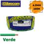 Imagem de Fio Elétrico 6.0mm Cobrecom Flexível 750V Rolo Com 100 Metros Verde