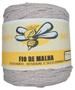 Imagem de Fio Malha Residual 1Kg Artesanato Croche Trico Branco Mescla