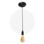 Imagem de Fio Pendente Liso Cabo Retro 1 Metro Com Canopla Lustre