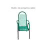 Imagem de Fio Plástico Cordão Verde Espaguete Enrolar Cadeira Rolo 1kg
