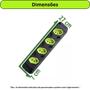 Imagem de Fiolux tomada barra robust 4t - 2p+t - preto/verde