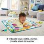 Imagem de Fisher-Price, FisherPrice Dive Right in Activity Mat PoolThemed playmat com 4 brinquedos para bebê recém-nascido, multicolorido