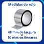 Imagem de Fita Adesiva Aluminizada Metalizada 50 Metros