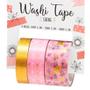 Imagem de Fita Adesiva Decorada Washi Tape Shine Rosa 3 unidades BRW