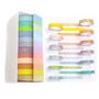 Imagem de Fita Adesiva Decorativa Washi tape tom pastel fina com 12 unidades