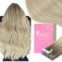 Imagem de Fita adesiva em extensões de cabelo YoungSee Balayage Ash Blonde 50g