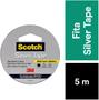 Imagem de Fita Adesiva Larga Silver Tape Cinza Prata Scotch 3m 25m