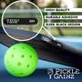 Imagem de Fita adesiva Pickleball Pickle Gainz, pacote com 9, 3 g, pesada, preta