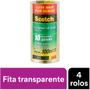 Imagem de Fita Adesiva Scotch 3m 45mm X 100m Transparente Com 4rolos