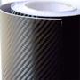 Imagem de Fita Adesivo Fibra Carbono Preto Envelopamento 10cm x 1m de largura