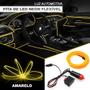 Imagem de Fita Barra Led P/ Painel Amarelo Honda Civic 2012 2013 2014 2015 5m Metros Flexível Tunning Top