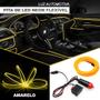 Imagem de Fita Barra Led P/ Painel Amarelo Renault Clio 2004 2005 2006 2007 2008 Flexível Tunning Top