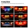 Imagem de Fita Barra Led Traseiro Porta Malas Ford Fiesta 1994 1995 1996 1999 2000 2001 Função Freio Ré Seta Sequencial RGB Tunning Top