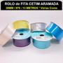Imagem de Fita Cetim Lisa Importada 13MT REF. 9609/38mm/Nº9 -