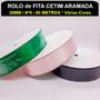 Imagem de Fita Cetim Lisa Importada 90MT REF. 9609/38mm/Nº9 -